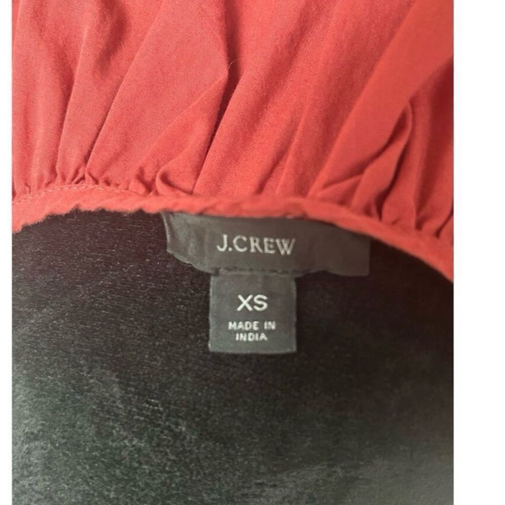 J. Crew Women's XS Standard Red Chic Tiered Knee Length Party Dress - Picture 7 of 9